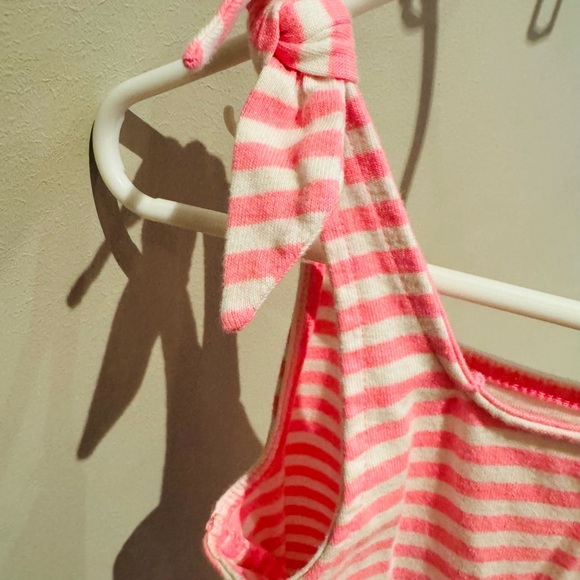 Girls' Striped Knit Maxi Dress - Cat & Jack™ Neon Pink L 10/12 - Picture 6 of 6